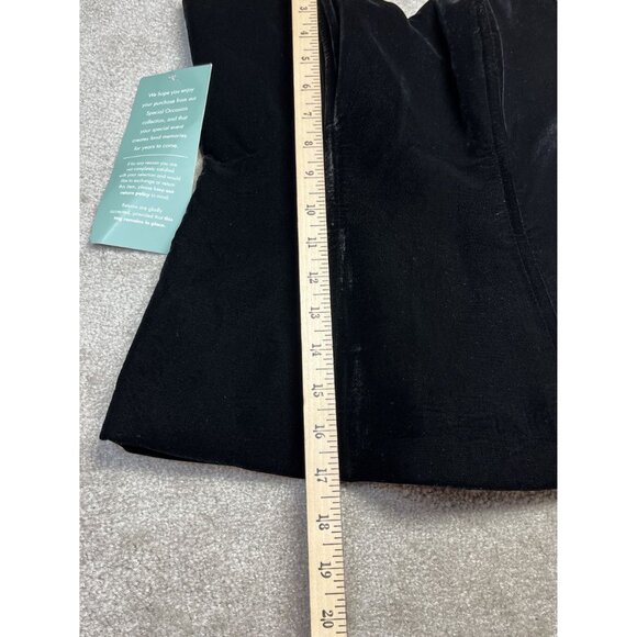 Johnny Wujek For JCPenney Black Strapless Velvet Corset Top Size 5 Holiday Party - Picture 7 of 9